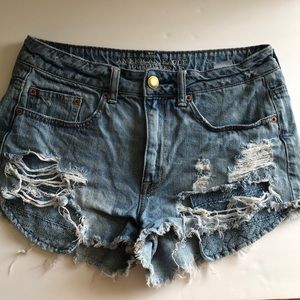 American Eagle distressed Jean Shorts